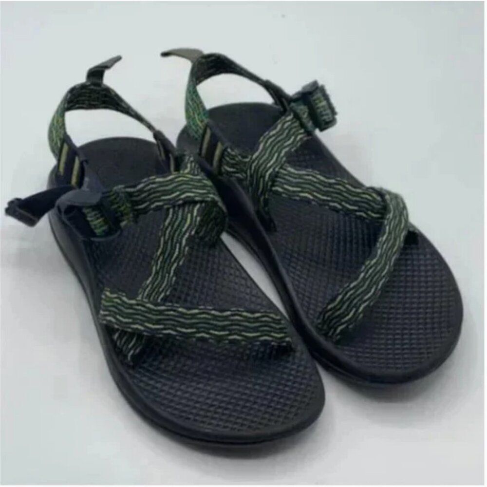 Chaco Unisex Z/1 Green Yellow Waterproof Sport Sandals Size 3